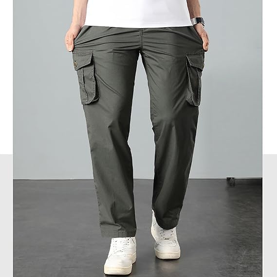 Adorlina Flex Cargo Pants for Men, Flexrover - Ultra Comfort Fit Multi Pocket Durable Pants, Adorlina Cargo Pants for Men3