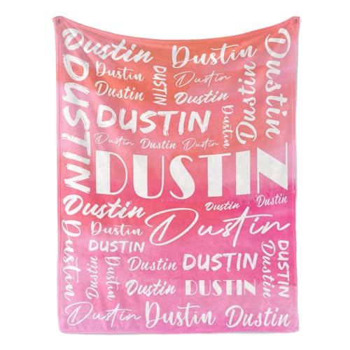 Name Blanket Personalized Name Blanket Customized Blanket with Name Text for Adult Kid Birthday Christmas Mothers Fathers Valentines Day Gift