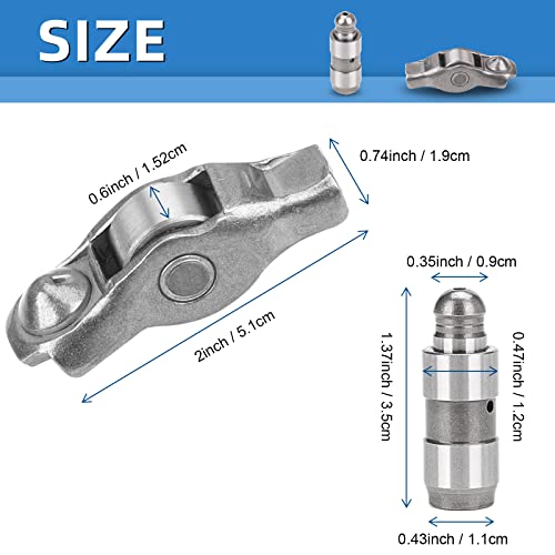 Tuhaowa Rocker Arm And Valve Lifter Kit 12 Pcs 5184296Ah 5184332Aa Compatible With Grand Cherokee Wrangler Dodge Challenger Ram 1500 Charger Chrysier 200 300 3.6L #TOP2