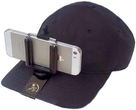 Universal Hands-Free Smartphone Hat Mount. Slides onto a Ballcap, No Straps on Your Head. The Simple, Elegant Solution to Hands-Free Mobile Video!