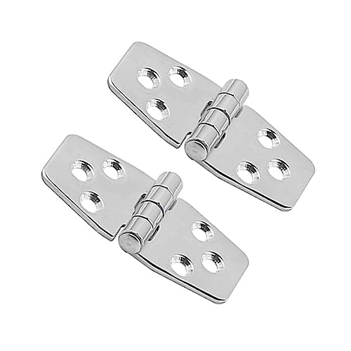 TOYANDONA 2pcs Stainless Steel Face Frame Furniture Hinges Spring Hinges for Kitchen Cabinet Door Half Overlay Cabinet Hinges Expansion Pivot Connector Durable Mounting