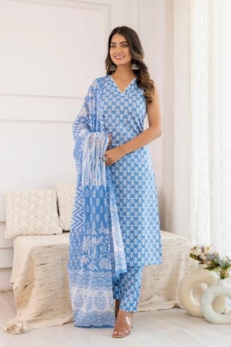 Image of FABNEX Kurta Set for Women | Women Kurta Set with Dupatta | Women Kurta Sets Kurtis | Women Kurta Pant Set (K-121)