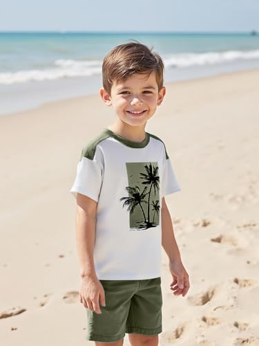 Image of GERU Oversize Boys Summer Sets Short Sleeve Top+Shorts (order a size down)