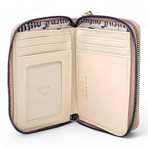 Juicy Couture Women's Medium Double Zip-Around Wallet (Angel Embroidered)3