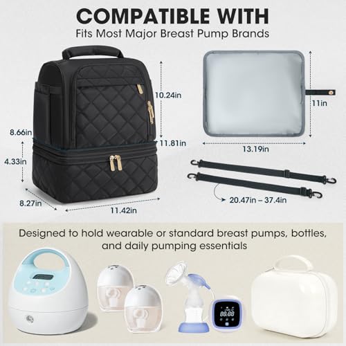 RAINSMORE Wearable Breast Pump Bag