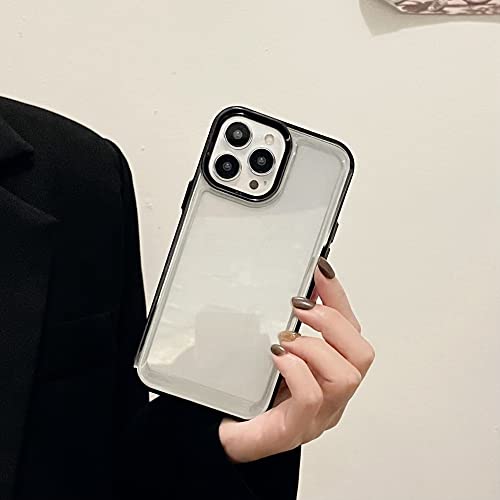 Coque iPhone XS Max transparente évite rayures silicone noir antichoc