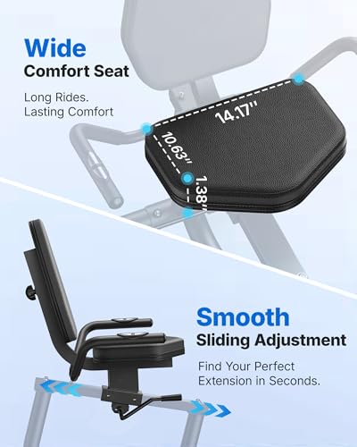 Image of MERACH Recumbent Exercise Bikes for Home with Smart Bluetooth Equipment App