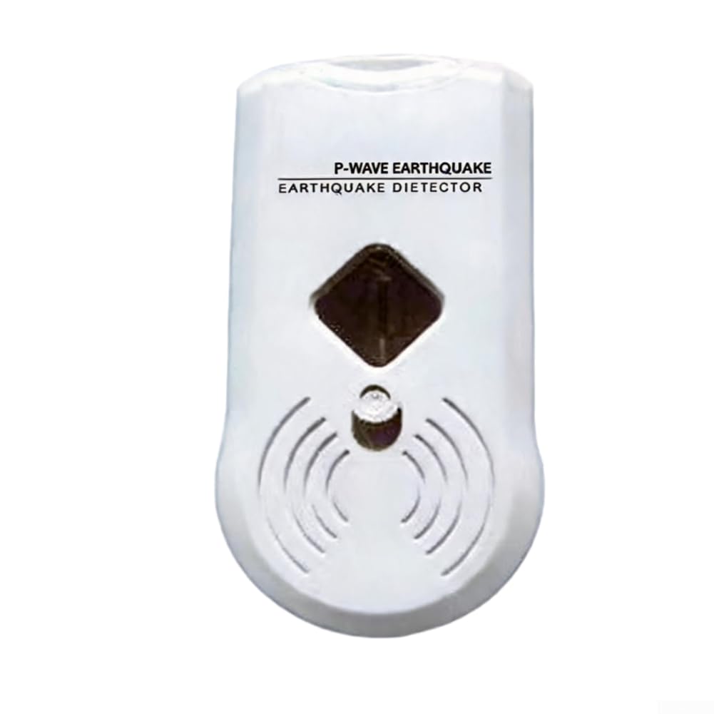 Sensor de vibración sísmica, detector de onda P, alarma de movimiento de tierra para sistema de seguridad en el hogar, dispositivo blanco compacto, 21 cm
