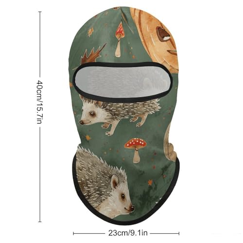 Balaclava Mask for Men Ski Mask for Women Pumpkin and Mushrooms Full Face Mask Face Cover for Cycling miniatura 2