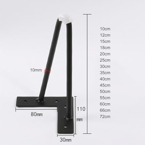 Piernas de soporte para sofá de metal resistente que facilitan la limpieza baja 3