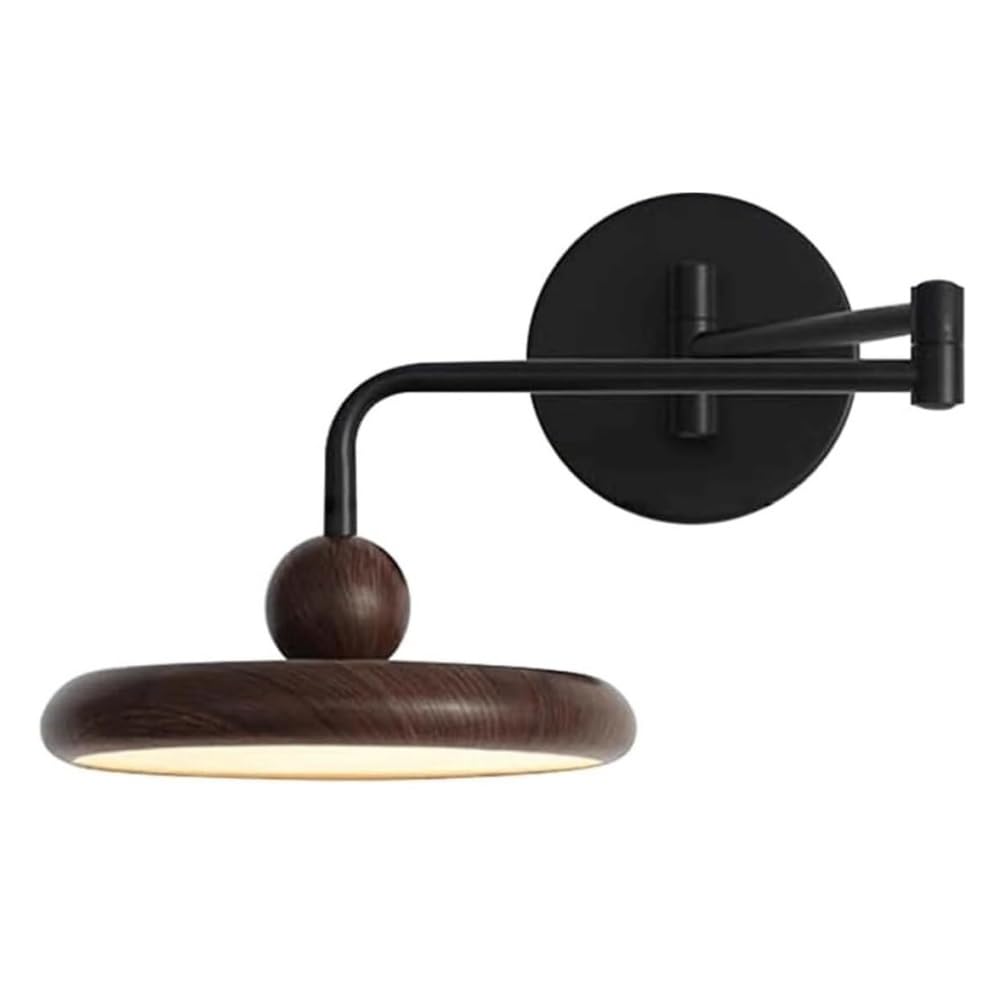HXYSXHJUO Adjustable Swing Arm Wall Lamp - Indoor Industrial Sconce Lighting Fixture for Bedroom Bedside Reading