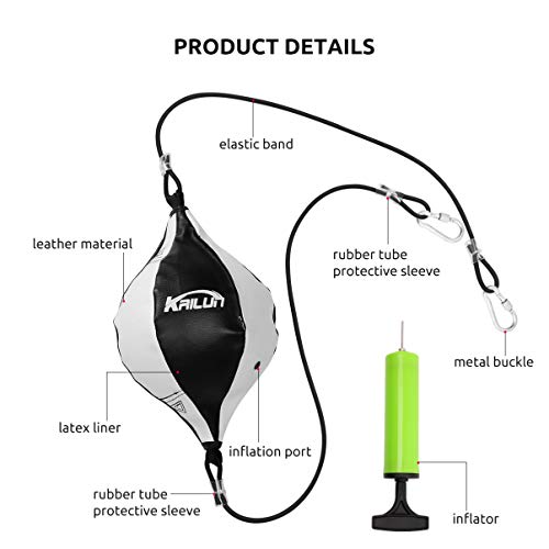 BESPORTBLE Boxing Bag Boxing Bag Punchingball Erwachsene Boxen Punchingball Boxen Doppelendball Training Training mit Inflator Trainingsger?t PU Anf?nger ?nner ? Boxbirne