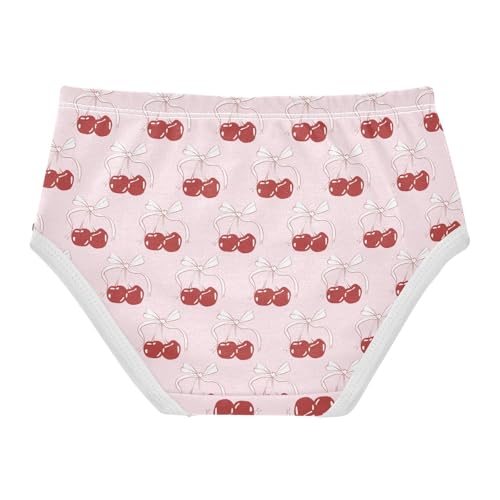 Girls' Underwear Ribbon Cherry Cotton Stretch Comfort Toddler Panties2