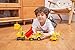 JOYIN 3 in 1 Friction Powered City Construction Vehicle Car Set Including Helicopter, Excavator, and Construction Truck, with Lights and Sounds/Sirens