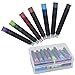 SIPLIV 35 PCS Ink Cartridges, 3.4 mm Bore Diameter Fountain Pen Calligraphy Pen Refill Ink Cartridges Refillable Fountain Pen Cartridges - 7 Colors
