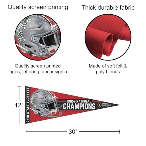 Banderín de los Ohio State Buckeyes para decorar tu zona de juegos o despacho 2