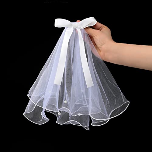 Gigicloud Vestido de véu de cachorro, fantasia de noiva, véu de casamento para animais de estimação,