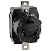 Marinco 6369CR Marine 3-Pole 4-Wire Electrical Dockside Receptacle (50-Amp, 125/250-Volt, Female, Black)