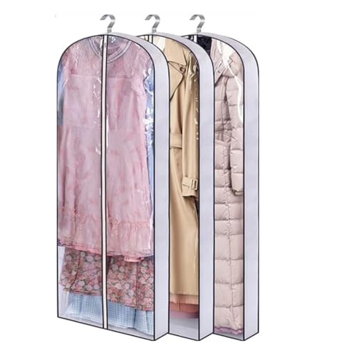 Clothes Cover Hanging Clear Clothes Bag with 4