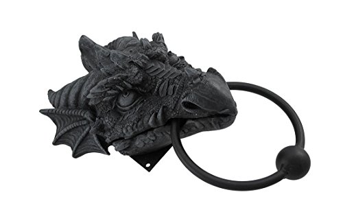 Pacific Giftware 9.25 Inch Gargoyle Dragon Door Knocker Resin Statue Figurine #TOP1