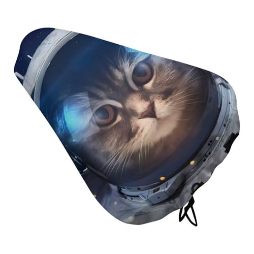 宇宙飛行士猫 スペースキャッツ1 自転車サドルカバー 自転車カバー 撥水 サドルカバー 自転車用 着脱簡単 伸縮性 日焼け防止 通勤 通学