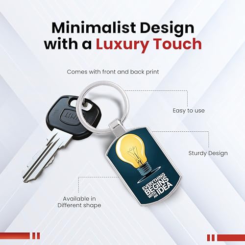 Image of Premium Printed Metal Keychain for Men & Women | High-Definition Artwork Print | Durable Key Ring for Car, Bike, Home & Office Keys | Stylish Decorative Key Holder Gift