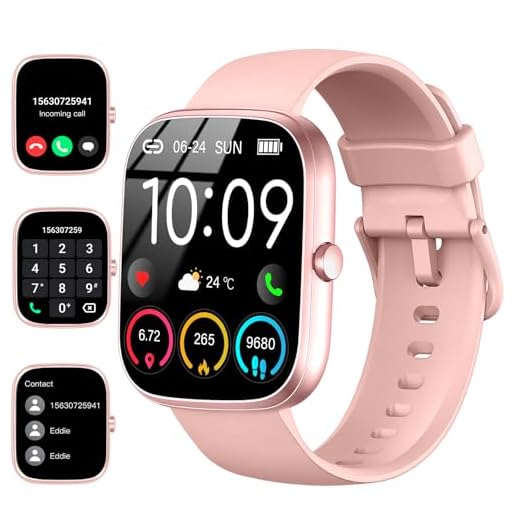 Reloj Inteligente Hombre Mujer, 1.91'' Smartwatch con Llamadas Bluetooth, 110+ Deportivos Pulsera Actividad con Pulsómetro/Monitor de Sueño/Podómetro,Impermeable IP68 Smart Watch para Android/iOS-2024