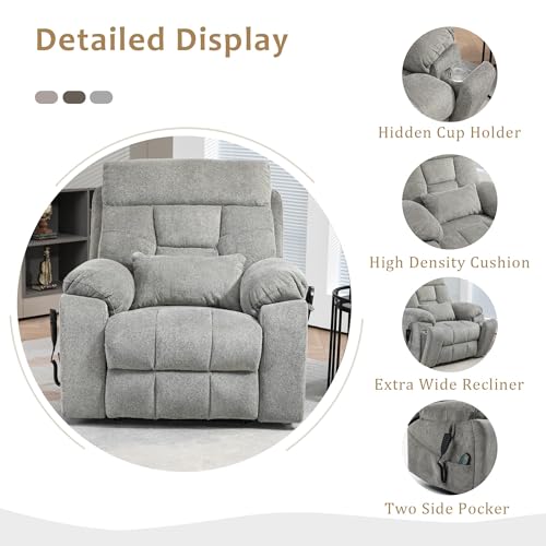 Sillón eléctrico reclinable con masaje y calor miniatura 4