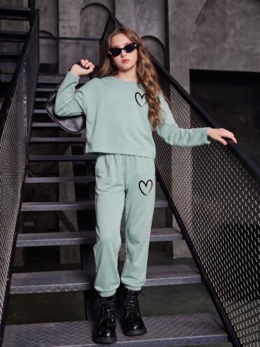 Image of Arshiner Girls 2 Piece Outfits Kids Trendy Tie Dye Sweatsuits Sets