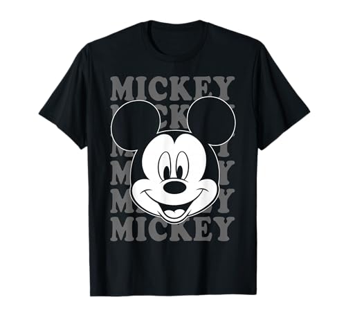 T-shirt Mickey Mouse Disney vintage haut mode coton col rond imprimé graphique