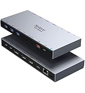Docking Station USB C, Dock USB C avec Double HDMI et Port Display, USB-C vers Ethernet RJ45/Audi...