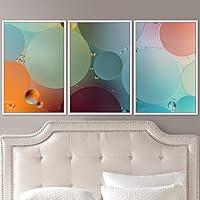 3 Piece Framed Canvas Wall Art Abstract Fluids Canvas Prints Home Artwork Decoration for Living Room,Bedroom - 16