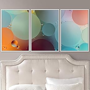 signwin 3 Piece Framed Canvas Wall Art Abstract...