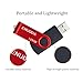 128GB Flash Drive ENUODA Thumb Drive 128GB Swivel Design USB 2.0 Memory Stick Data Storage Jump Drive Pen Drive for Laptop PC Computer (1 Pack, Red)