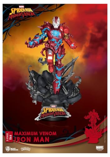 Beast Kingdom - Maximum Venom DS-066 Iron Man D-Stage Series 6 Statue Multicolore