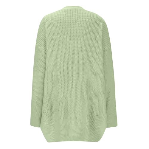 Akklian Womens Oversized Fall Sweaters 2024 Casual Loose Fit Long Sleeve Cardigan Sweaters Trendy Y2K Clothes for Teen Girls2
