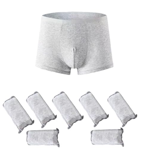ACMEDE Boxers en Coton jetables pour Homme, Caleçons jetables Voyage Boxers Shorts Portable sous Vetement Jetable a Usage Unique, pour Sejour Spa, Urgence,...