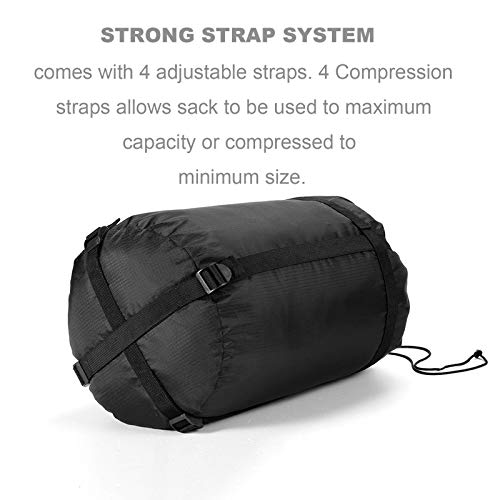 Borogo Compression Stuff Sack, 45L Sleeping Bags Storage Stuff Sack Organizer Waterproof Camping Hiking Backpacking Bag For Travel - Great Sleeping Bags Clothes Camping Hiking (2-Pack) #TOP5