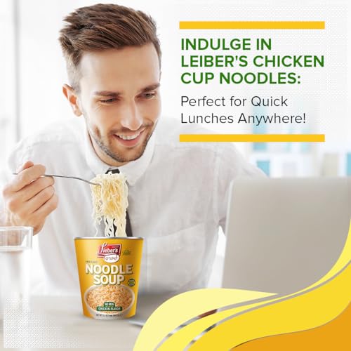 Lieber'S Leibers Noodle Soup Cups - Chicken Flavor - 12-Pack - Non-Gmo, Msg-Free, Kosher thumb #1