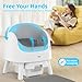 Self Cleaning Cat Litter Box, Automatic Cat Litter Box for Multiple Cats, Integrated Safety Protection with Open-Top Design