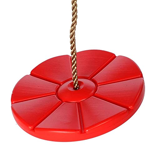 Balançoire Disque Ronde Enfant Plastique Rouge Cover