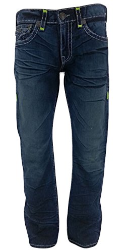 True Religion Men's Ricky Relaxed Fit Straight Leg Jean in Day Shadows