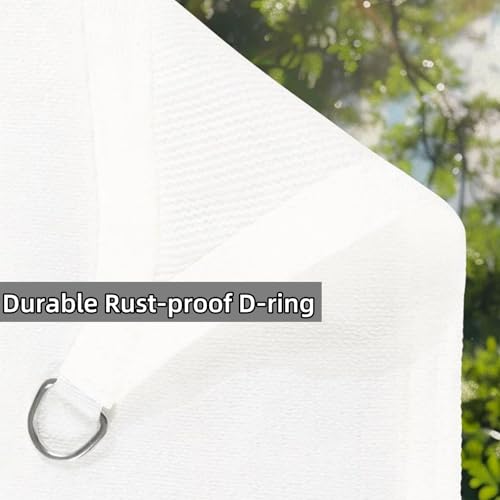 Toldo vela rectangular con proteccion UV 95% y malla transpirable para exteriores 4