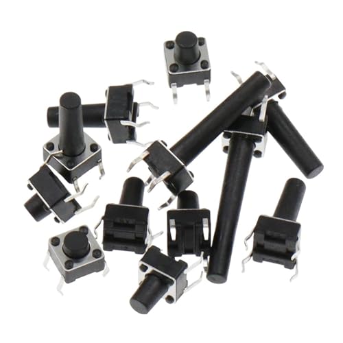 Interruptor de alimentación 4 pines 6x6x7mm tipo pulsador DIP para luz 20 unidades