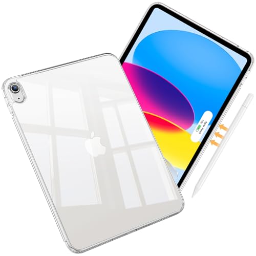 ProCase Coque Transparente pour iPad (A16) 11 Pouces 2025, iPad 10ème Génération 10,9 Pouces 2022, Étui Housse de Protection Antichute, Ultra Léger et Classique...