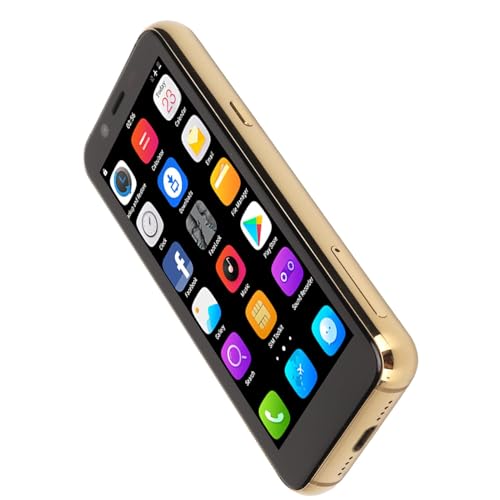 Jectse 3.5Inch Mini Smartphone, 4G Face Unlocked Mobile Phone, 3GB 32GB Quad Core, IPS Screen with Flashlight, 8MP Camera, Dual SIM Card, 1800mAh Battery for The Elderly Younger (Blue)