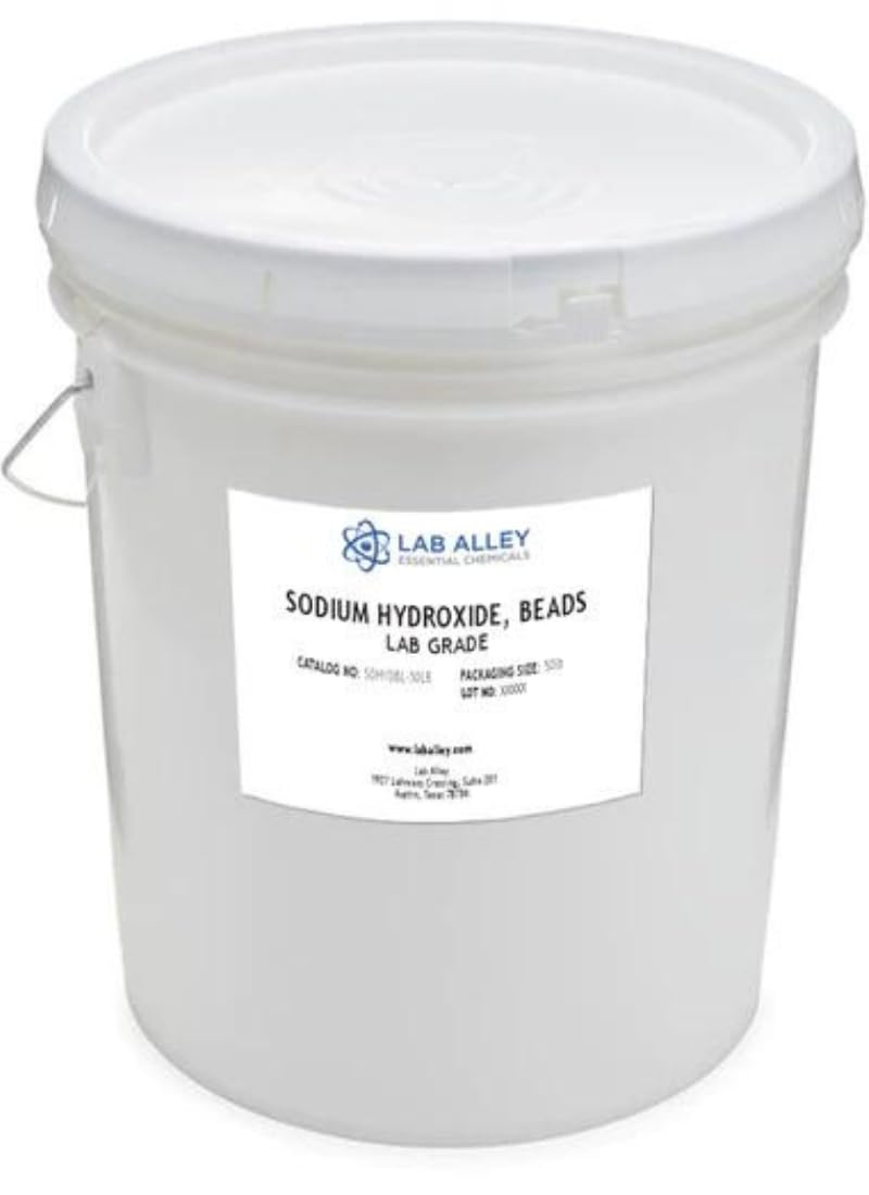Sodium Hydroxide Beads Lab Grade-50lb
