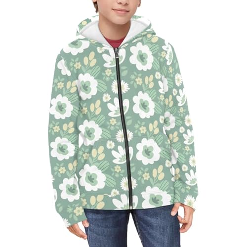 Xoenoiee Kids Crew Neck Hoodies Long Sleeve Pullover Hooded Sweatshirt for Boys Girls Lightweight3