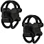 2 Pcs Black
