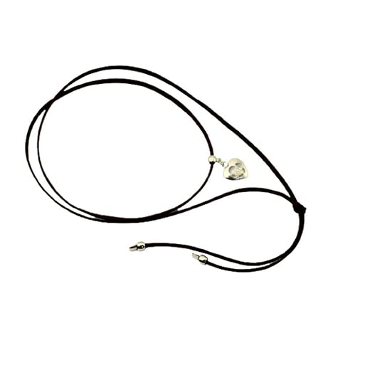 Gargantilha cordão choker duas voltas coração bijuterias